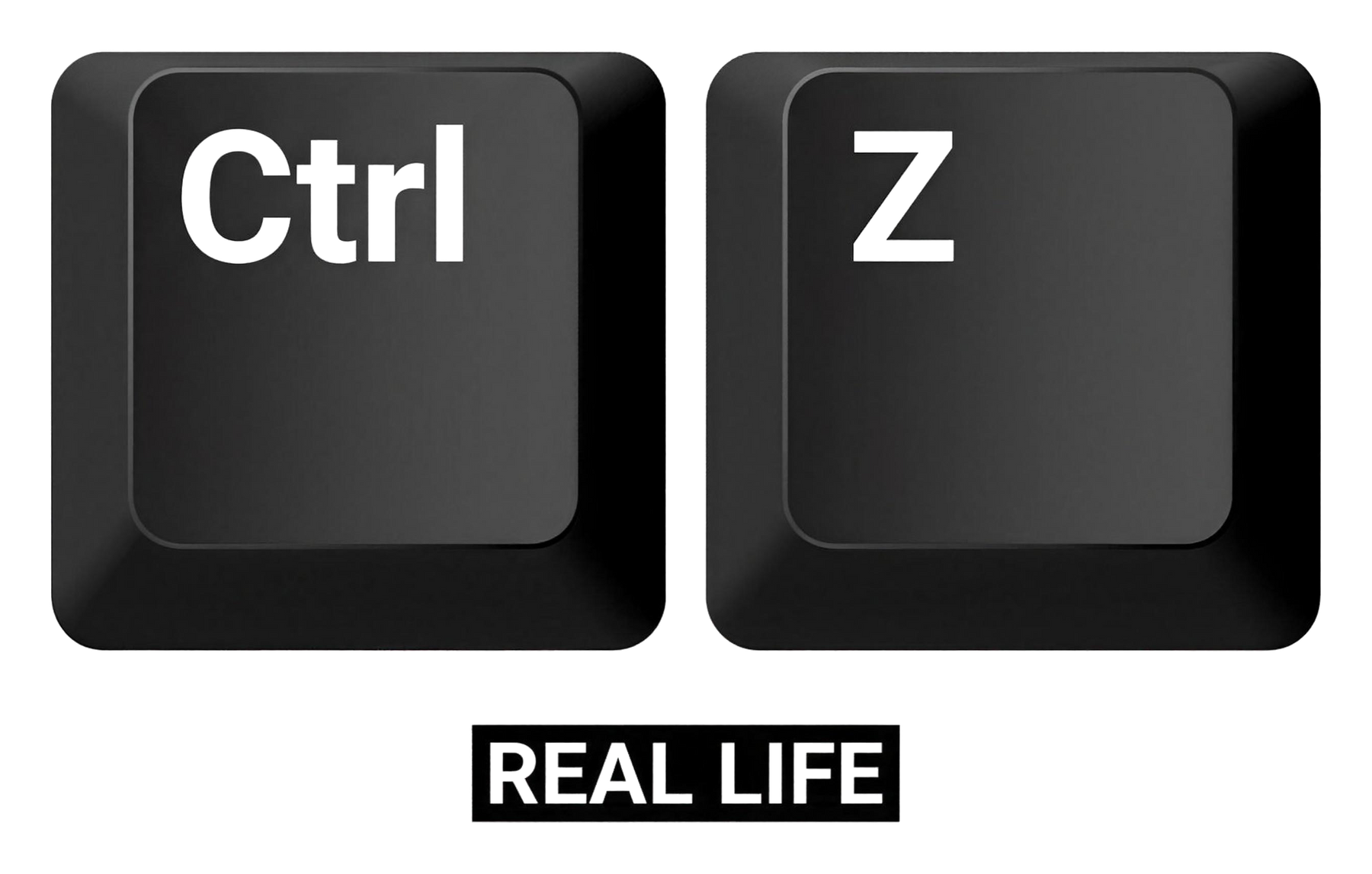 Ctrl+Z: Undo Real Life | Kiss-Cut Sticker