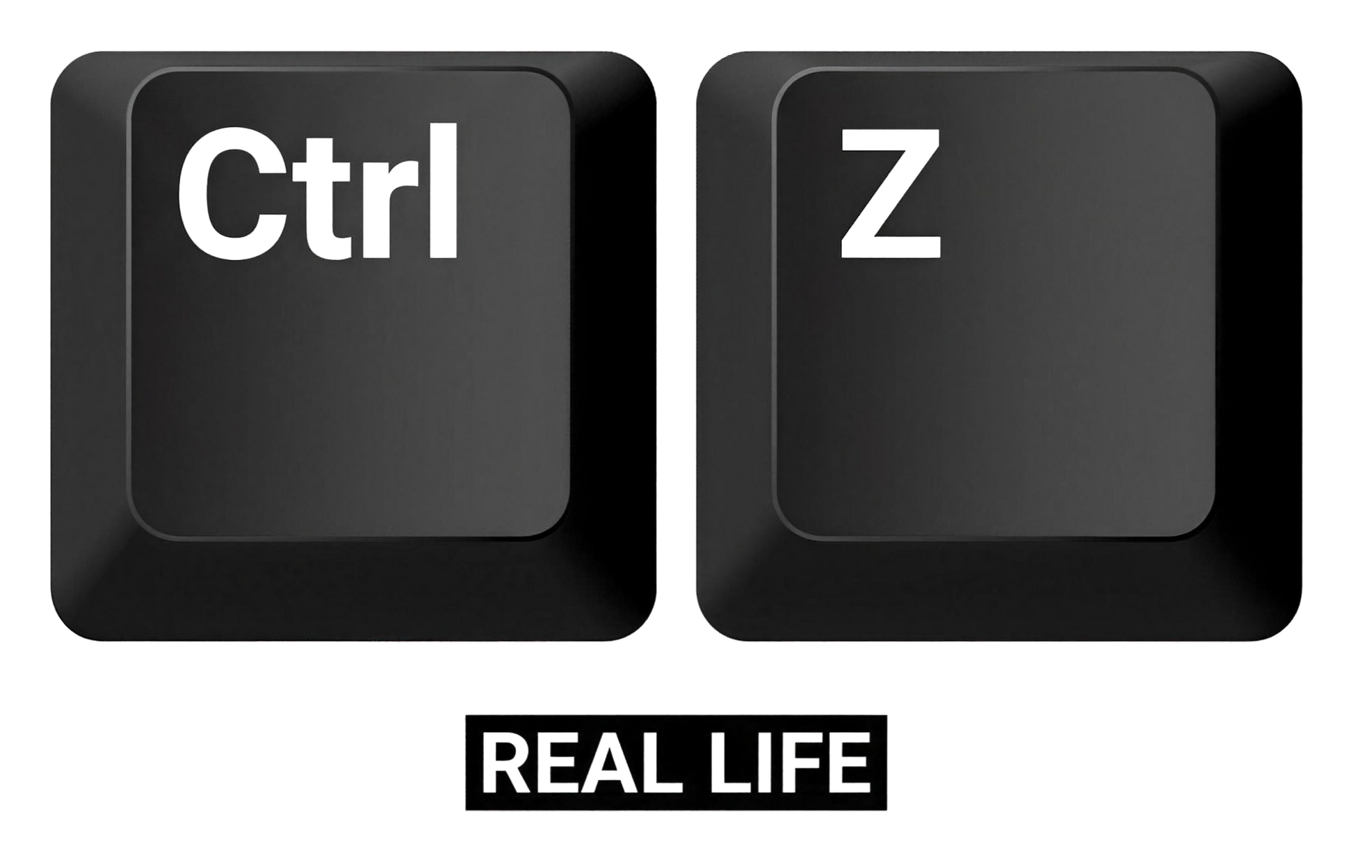 Ctrl+Z: Undo Real Life | Kiss-Cut Sticker