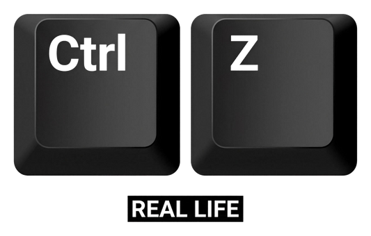 Ctrl+Z: Undo Real Life | Kiss-Cut Sticker