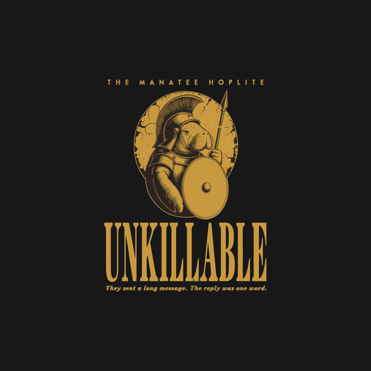 Manatee Hoplite | Unkillable Warrior design artwork