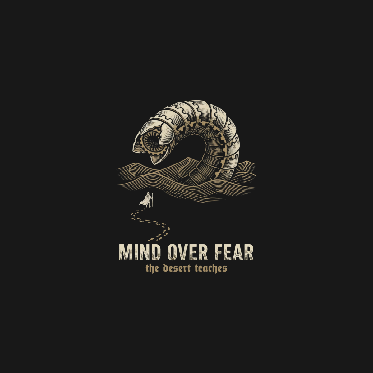Mind Over Fear | Desert Sci-Fi Tee design artwork
