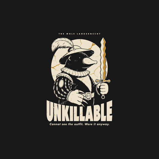 Mole Landsknecht | Unkillable Warrior Tee design artwork