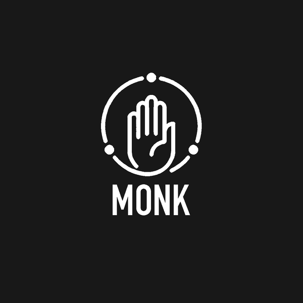 Monk | TTRPG Class Embroidered Patch design artwork