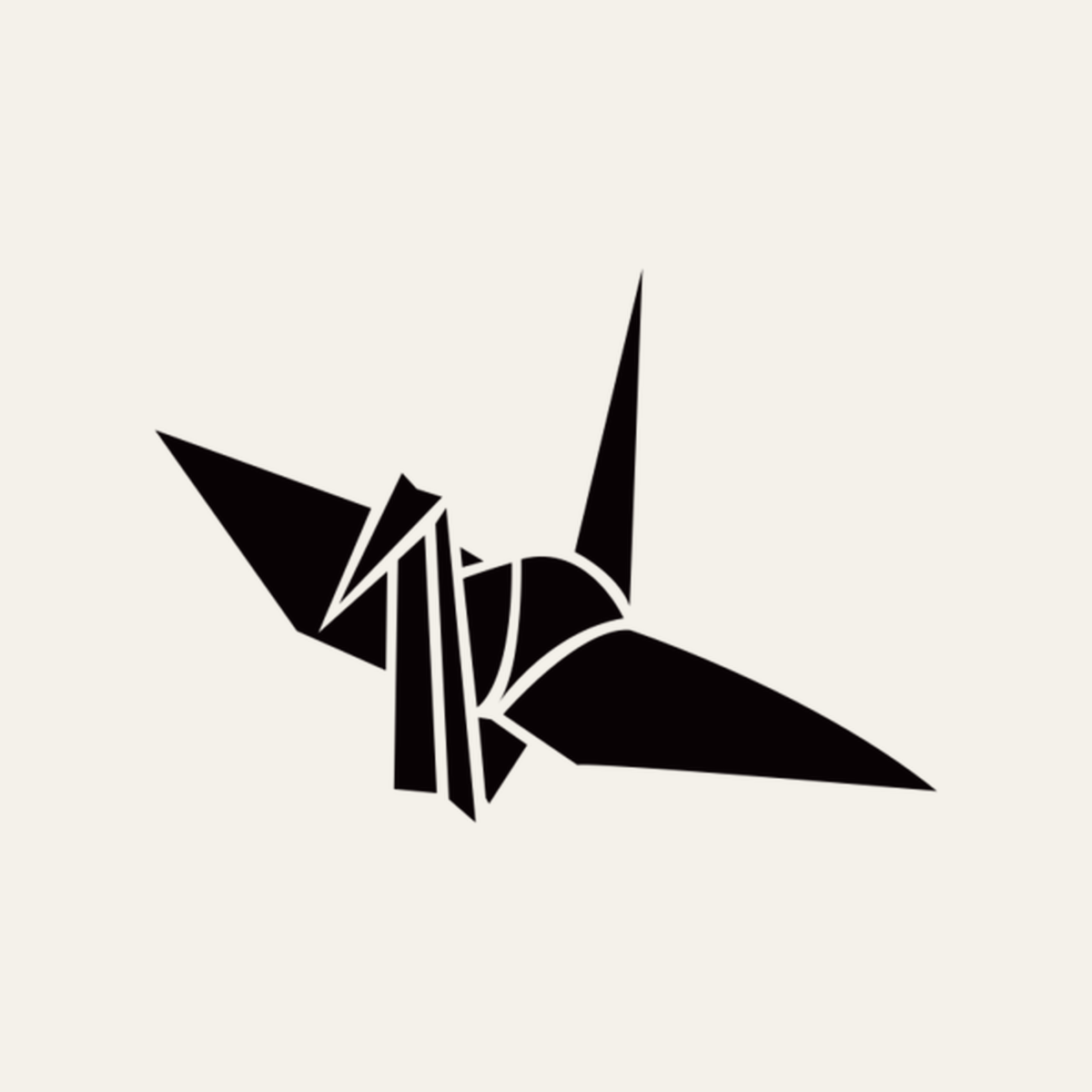 Origami Crane Embroidered Shirt design artwork