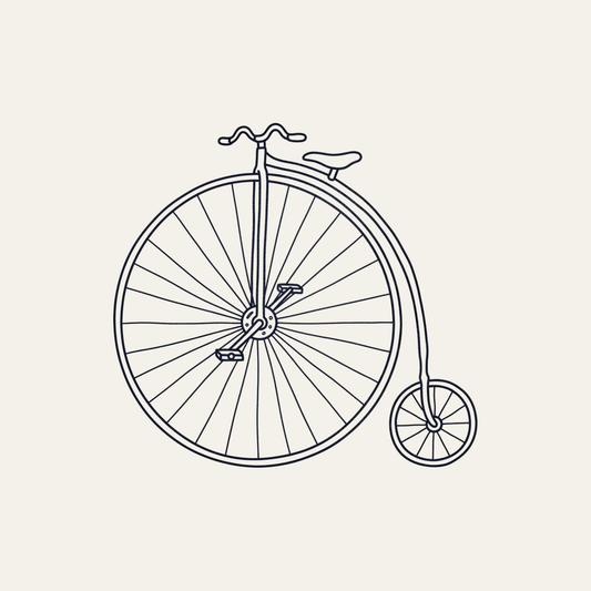 Penny Farthing | High Wheeler Tee design artwork