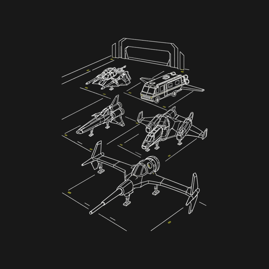 Ready Five | Retro Space Opera Tee design artwork