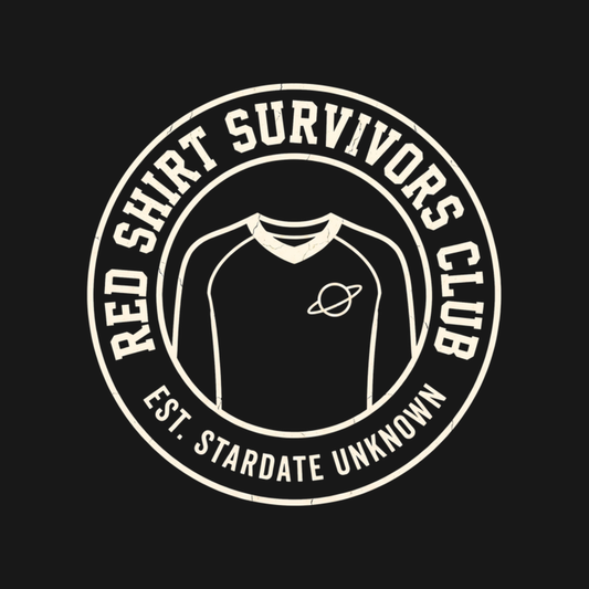 Red Shirt Survivors Club | Sci-Fi Away Team Tee design artwork