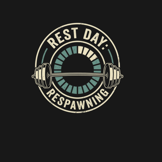 Rest Day: Respawning | Mesh Gym Shorts design artwork