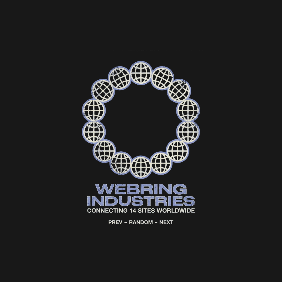 Ring of Globes | Retro Internet Tee design artwork