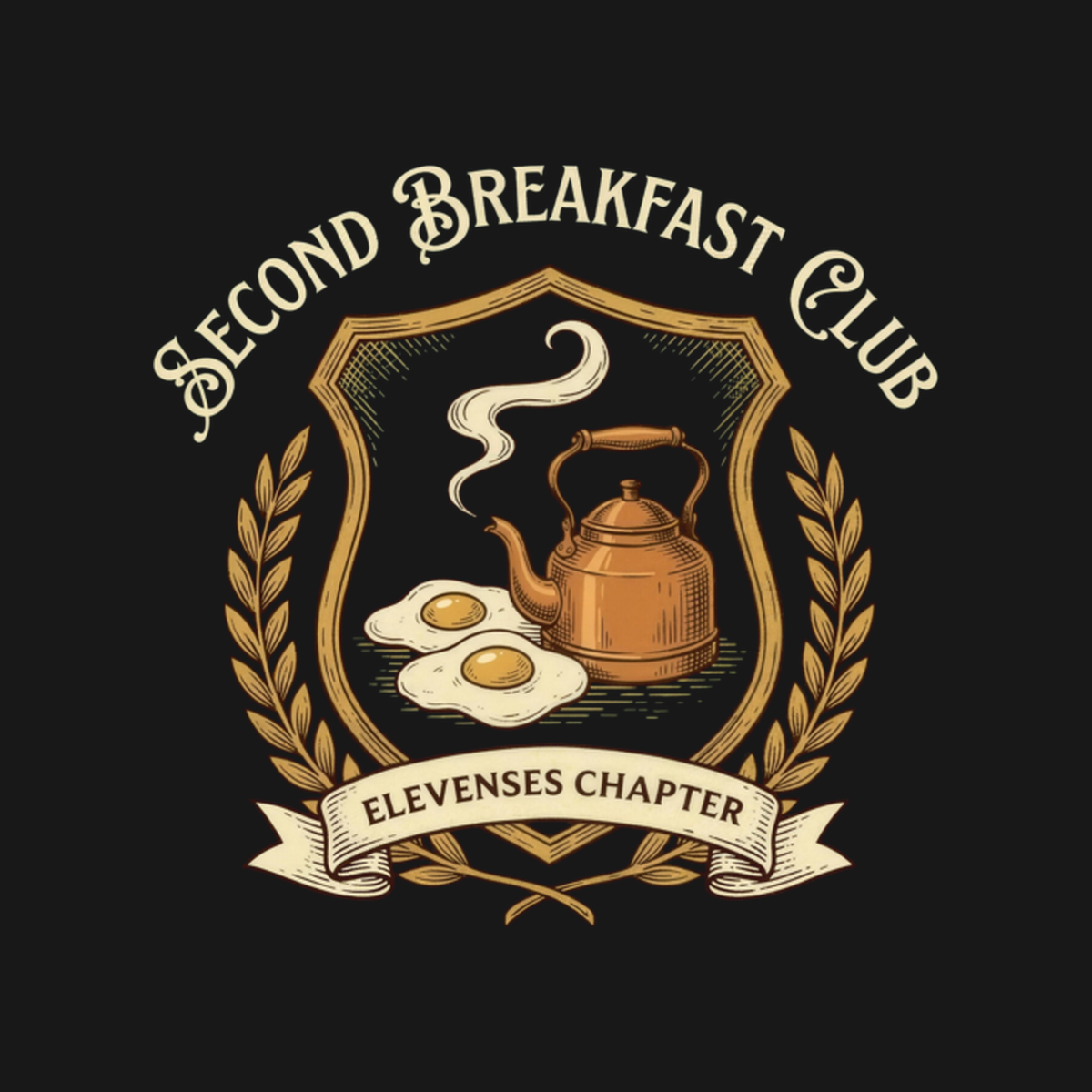 Second Breakfast Club (Elevenses Chapter) | Fantasy Fan Tee design artwork