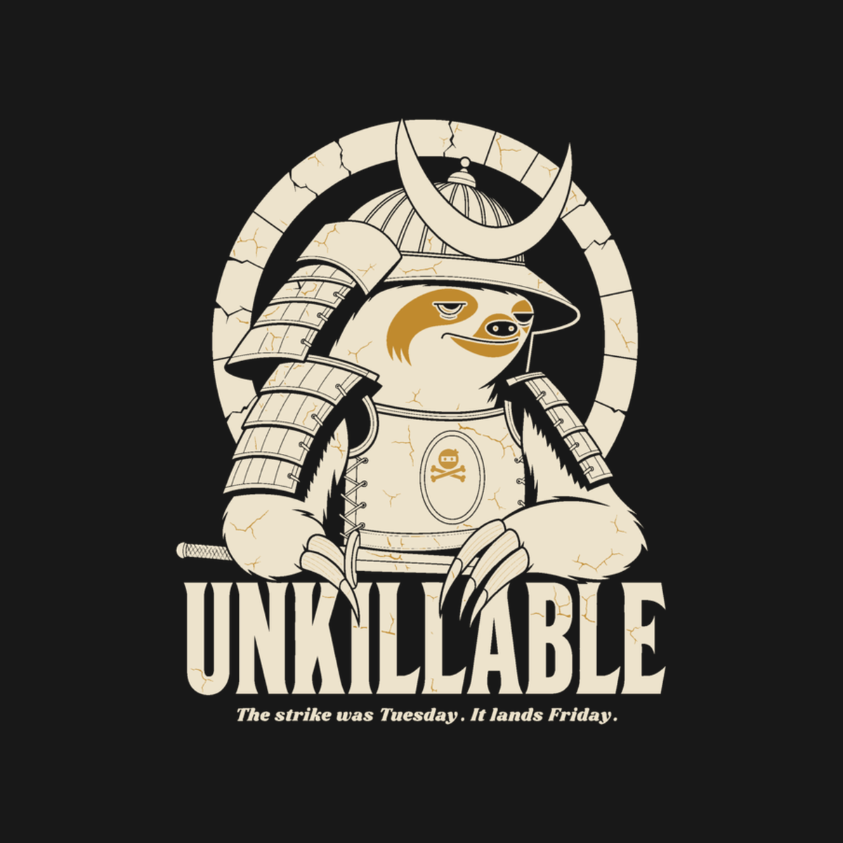 Sloth Samurai | Unkillable Warrior design artwork