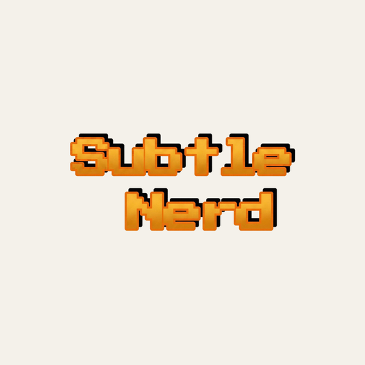 Subtle Nerd Retro Pixel Sweatshirt design artwork