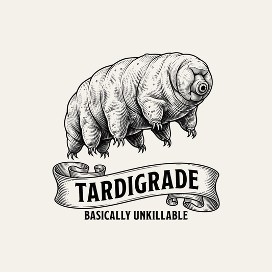 Tardigrade: Basically Unkillable | Kiss-Cut Sticker design artwork