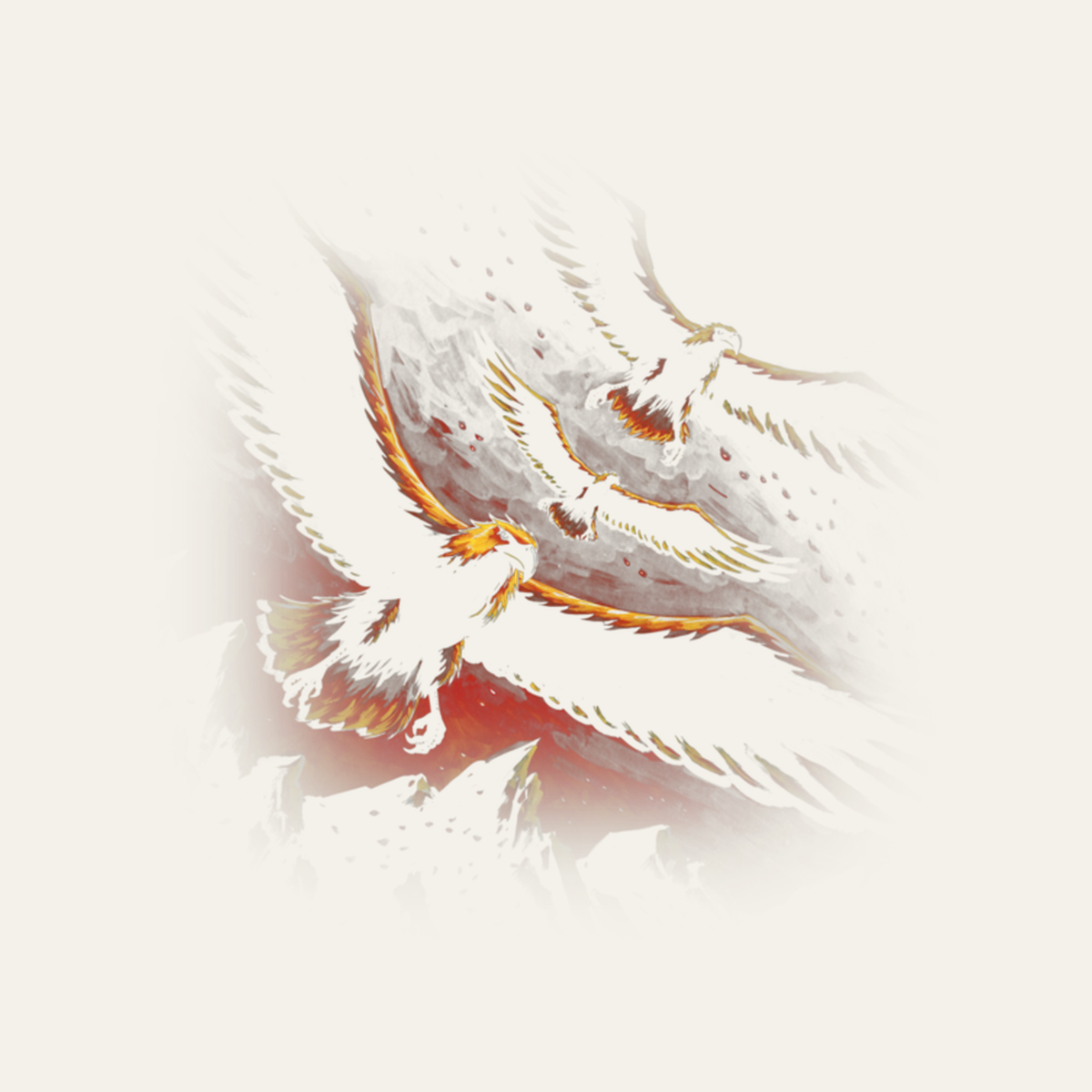 The Eagles Are Coming | Retro Fantasy design artwork