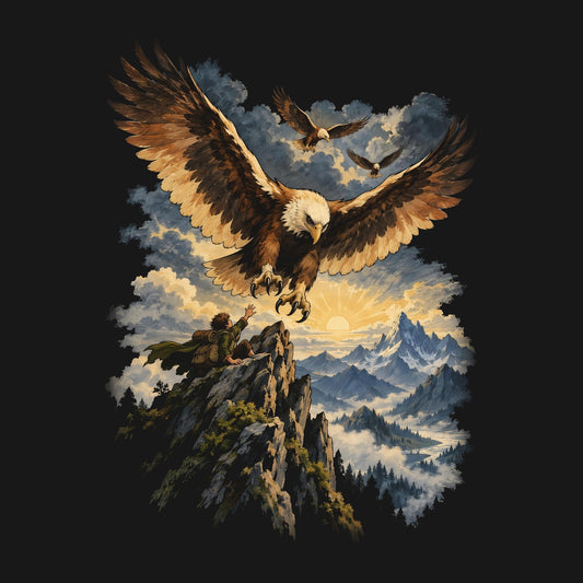 The Eagles Are Coming | Retro Fantasy design artwork