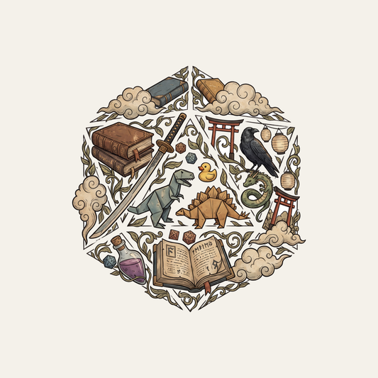 The Subtle Nerd Universe | d20 Montage Shirt | Vintage Tee design artwork