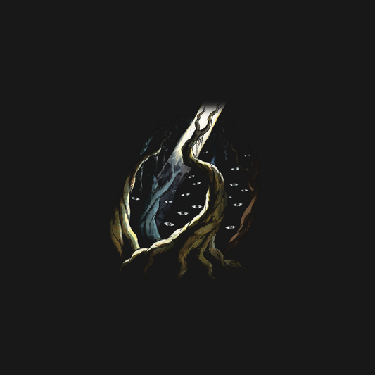 The Web Wood | Retro Fantasy Tee design artwork