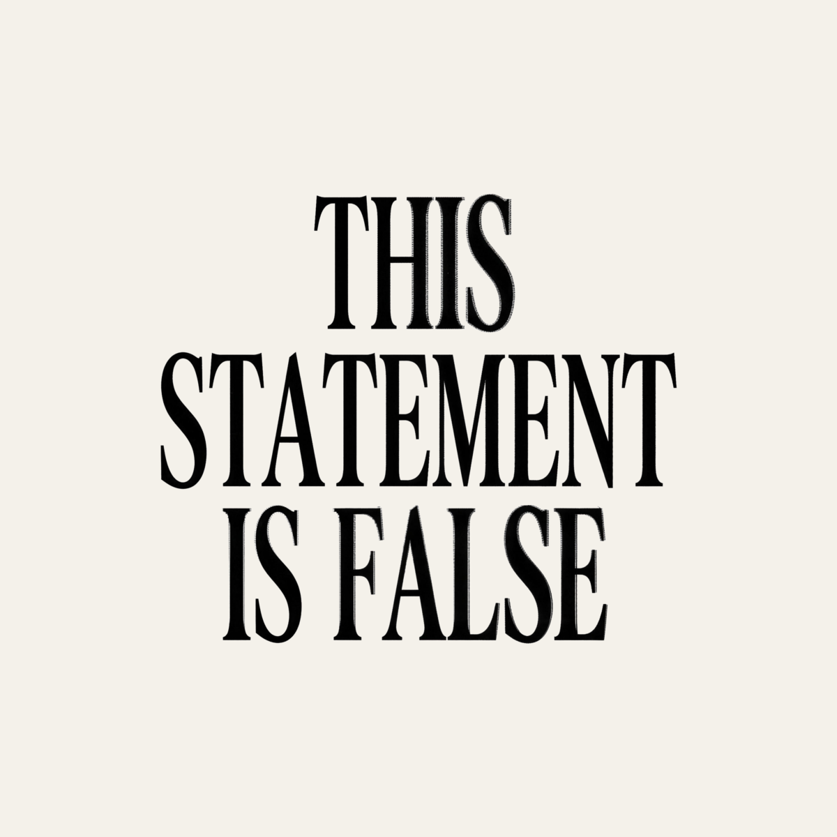 This Statement Is False | Paradox Tee design artwork