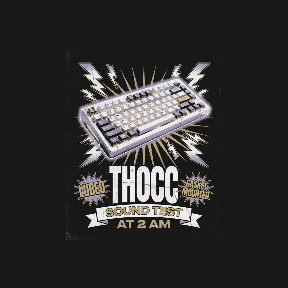 THOCC | Mechanical Keyboard Tee design artwork