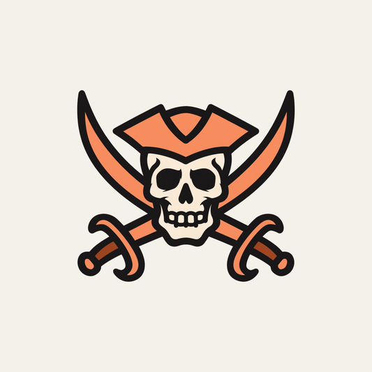 Tricorn & Cutlass Long Sleeve design artwork