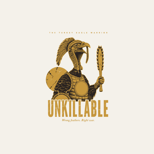 Turkey Eagle Warrior | Unkillable Warrior Tee design artwork