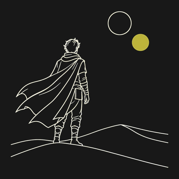 Twin Suns | Retro Space Opera design artwork