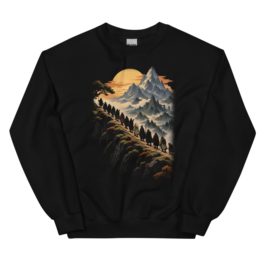 Thirteen and One | Retro Fantasy - Crewneck Black