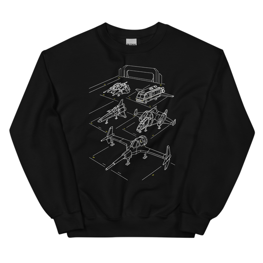 Ready Five | Retro Space Opera Tee - Crewneck Black
