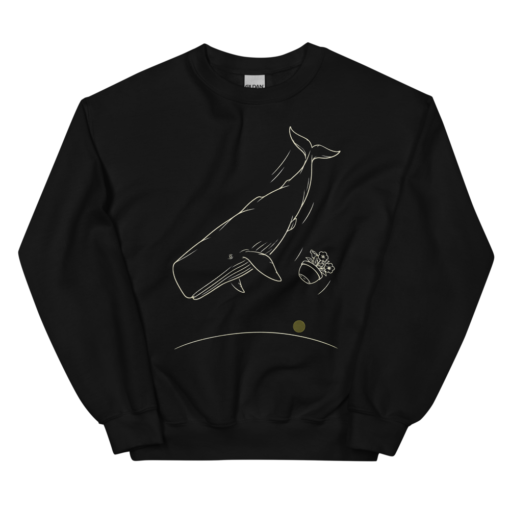 Improbable Arrival | Retro Space Opera Tee - Crewneck Black