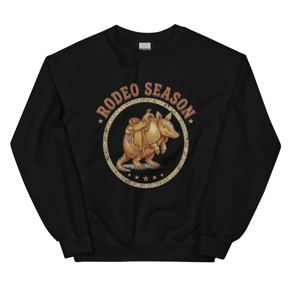 Rodeo Season | Vintage Western Tee - Crewneck Black