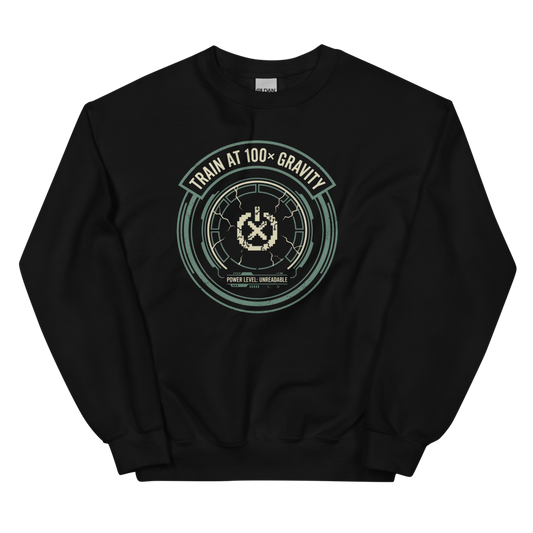 Train at 100x Gravity | Anime Workout Tee - Crewneck Black