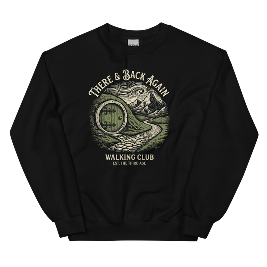 There & Back Again Walking Club | Fantasy Walker Tee - Crewneck Black