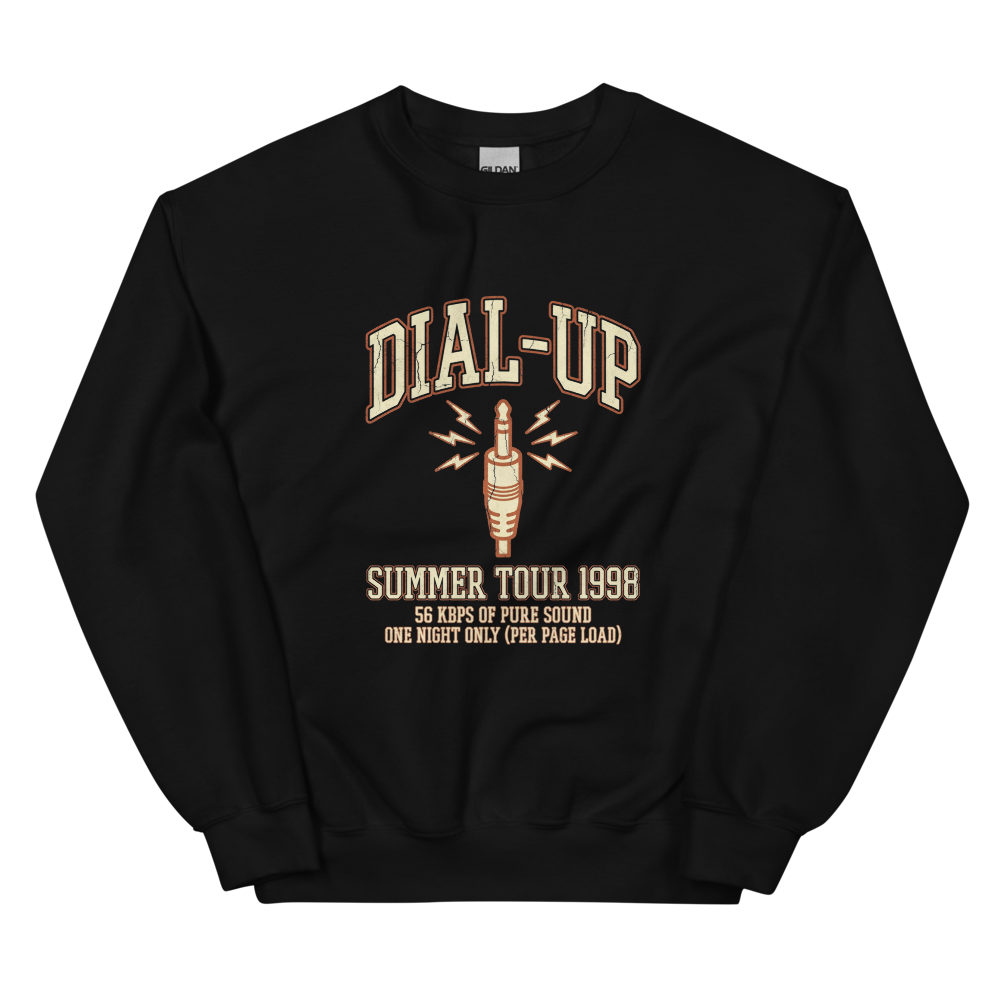 Dial-Up Summer Tour 1998 | Vintage Internet Tee - Crewneck Black