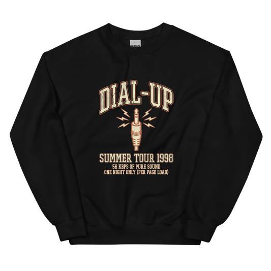 Dial-Up Summer Tour 1998 | Vintage Internet Tee - Crewneck Black