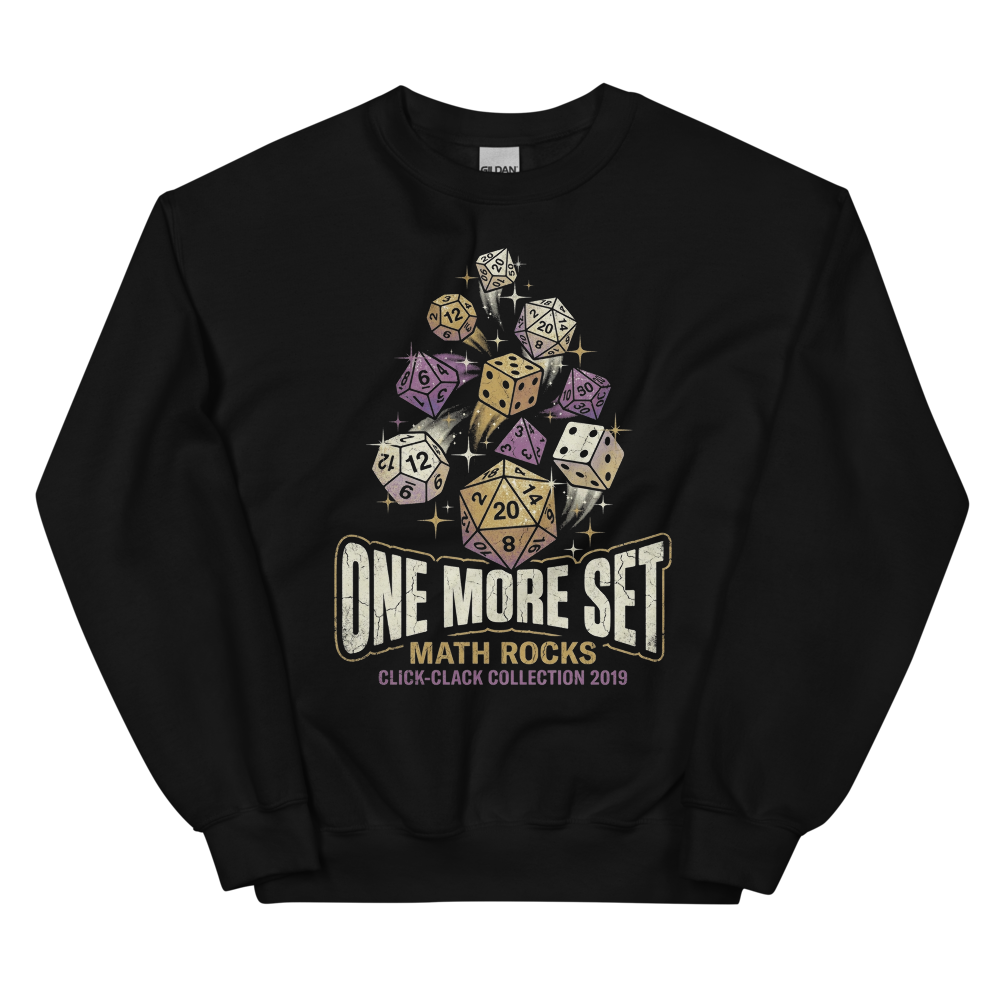 One More Set | Dice Goblin Tee - Crewneck Black