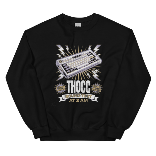 THOCC | Mechanical Keyboard Tee - Crewneck Black