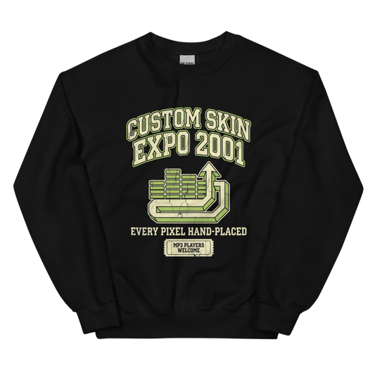 Custom Skin Expo 2001 | MP3 Era Tee - Crewneck Black