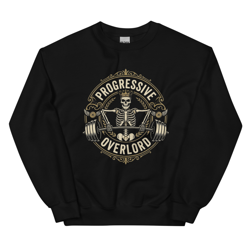 Progressive Overlord | Nerd Fitness Tee - Crewneck Black
