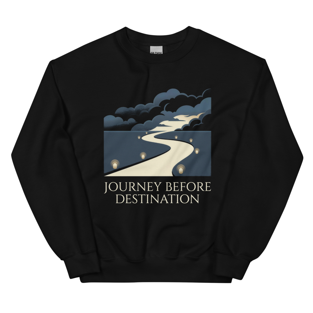 Journey Before Destination | Epic Fantasy Reader Tee - Crewneck Black