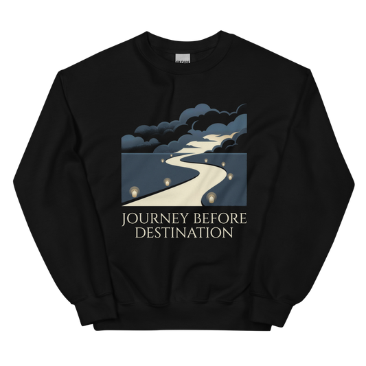 Journey Before Destination | Epic Fantasy Reader Tee - Crewneck Black