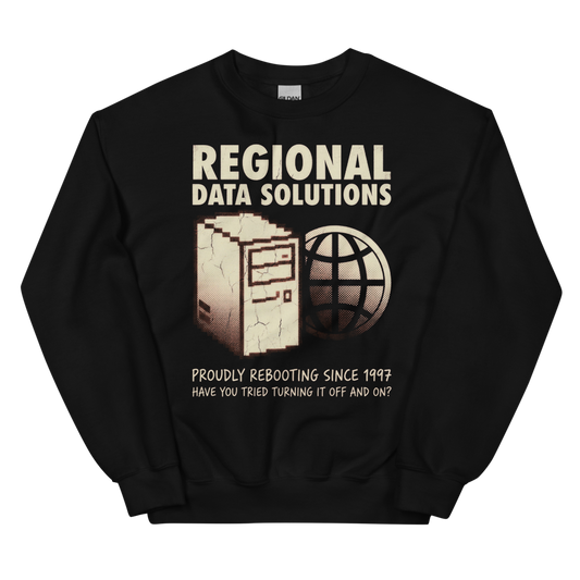 Regional Data Solutions | Retro IT Tee - Crewneck Black