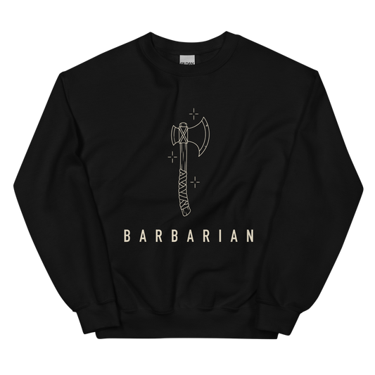 Barbarian | TTRPG Class Line - Crewneck Black
