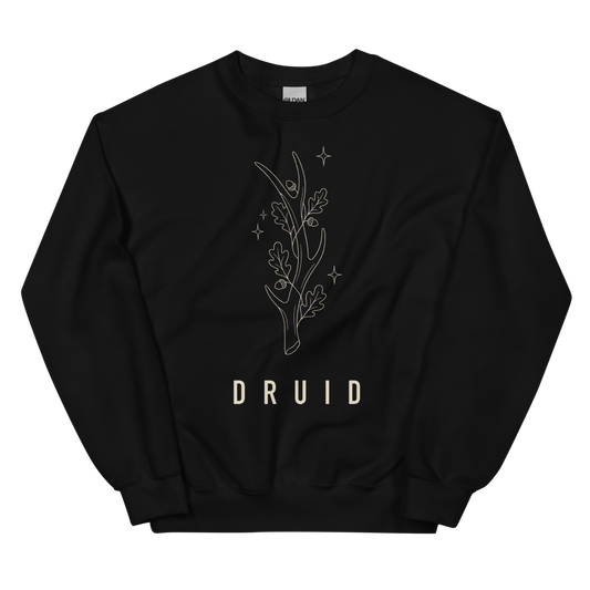 Druid | TTRPG Class Line - Crewneck Black