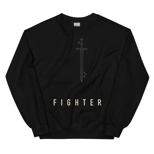 Fighter | TTRPG Class Line - Crewneck Black