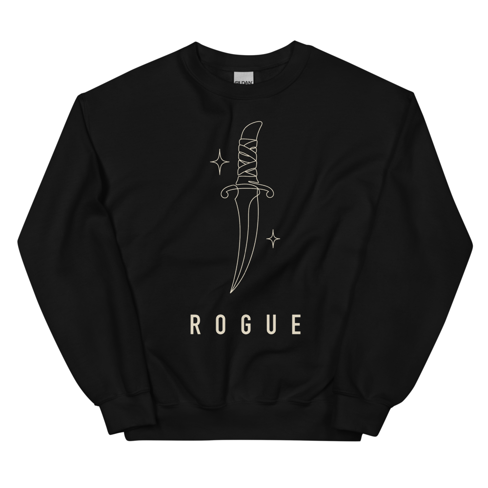 Rogue | TTRPG Class Line - Crewneck Black