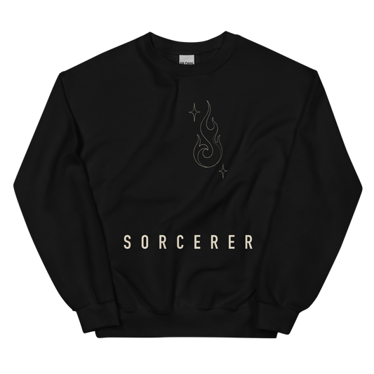 Sorcerer | TTRPG Class Line - Crewneck Black