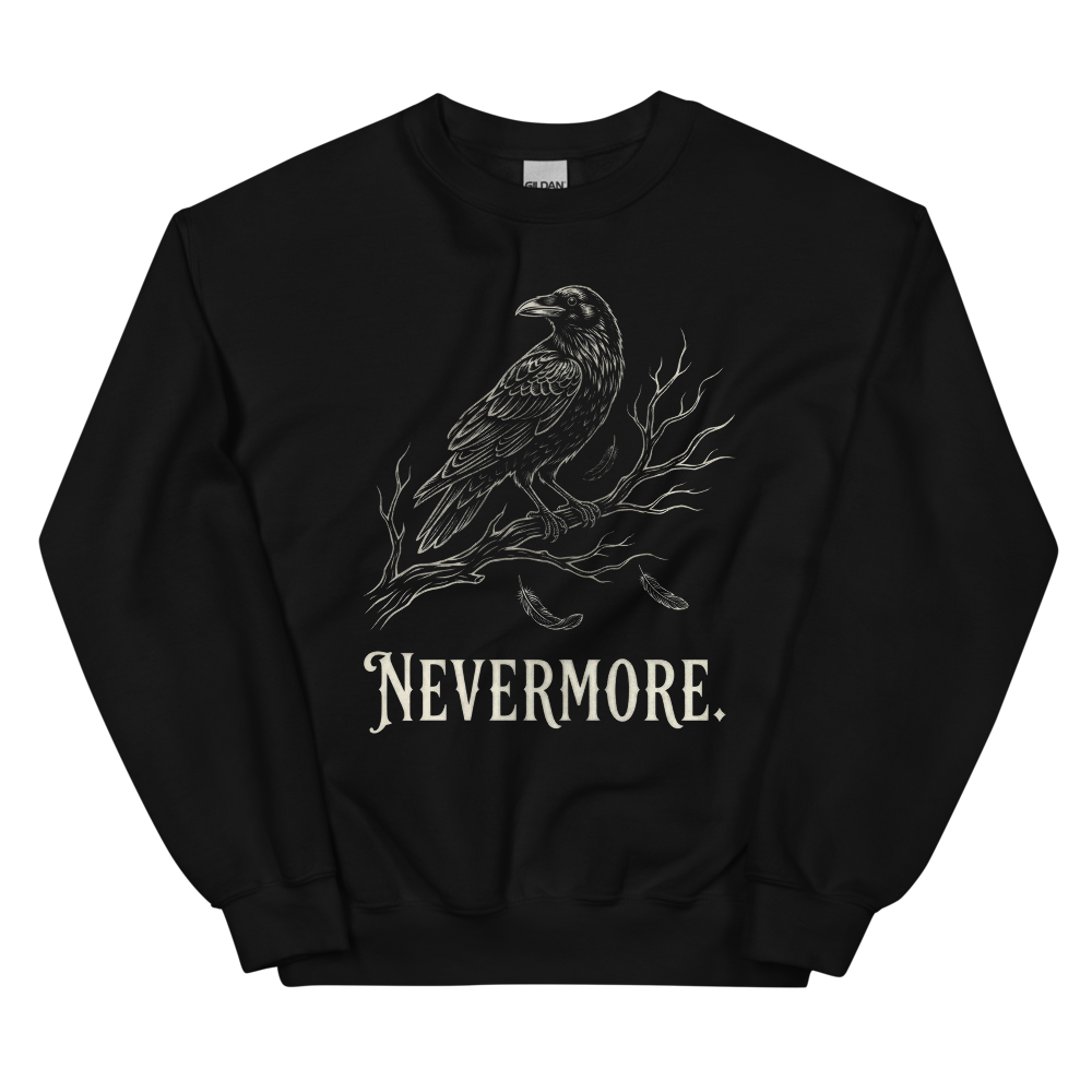 Nevermore | Poe Raven Tee - Crewneck Black