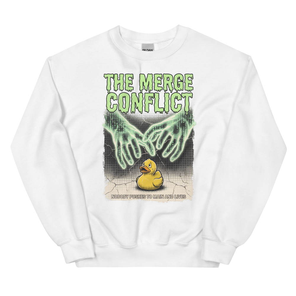 The Merge Conflict | Programmer - Crewneck White