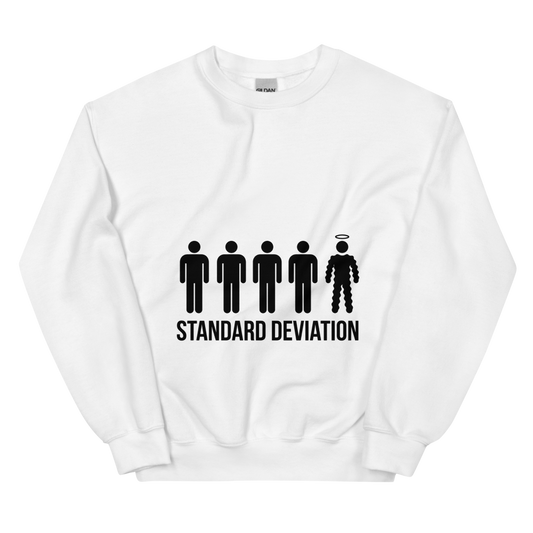 Standard Deviation | Statistics Tee - Crewneck White