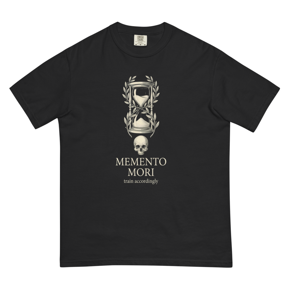 Memento Mori (Train Accordingly) | Stoic Fitness Heavyweight Tee - Black